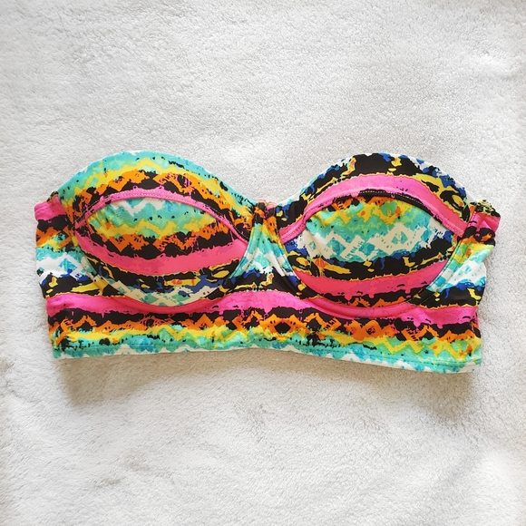 dELiA's | NWOT Midkini swim top neon tribal print! - Picture 2 of 5